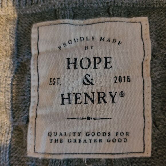 Hope & Henry Mens Cable Knit Organic Cotton Elbow Patch 1/4 Zip Sweater Academia - Picture 7 of 12